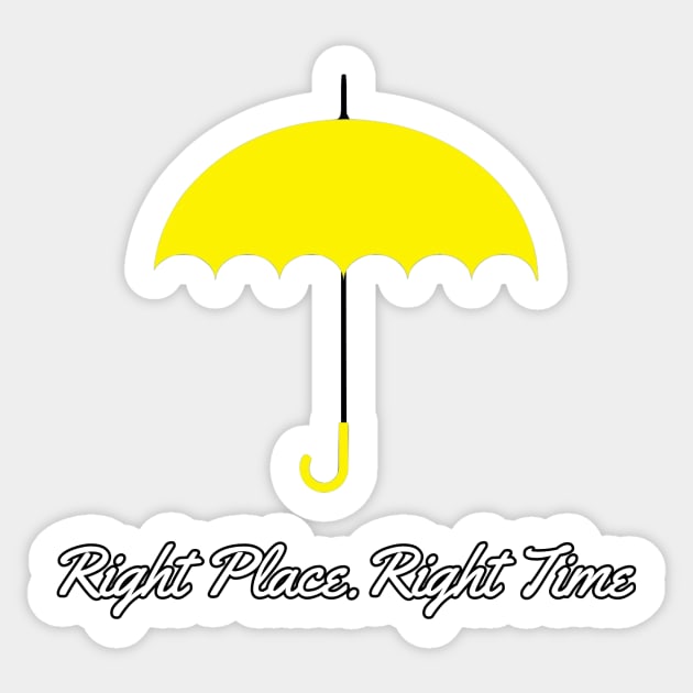 How I Met Your Mother Yellow Umbrella Quote Sticker by Ven's Designs